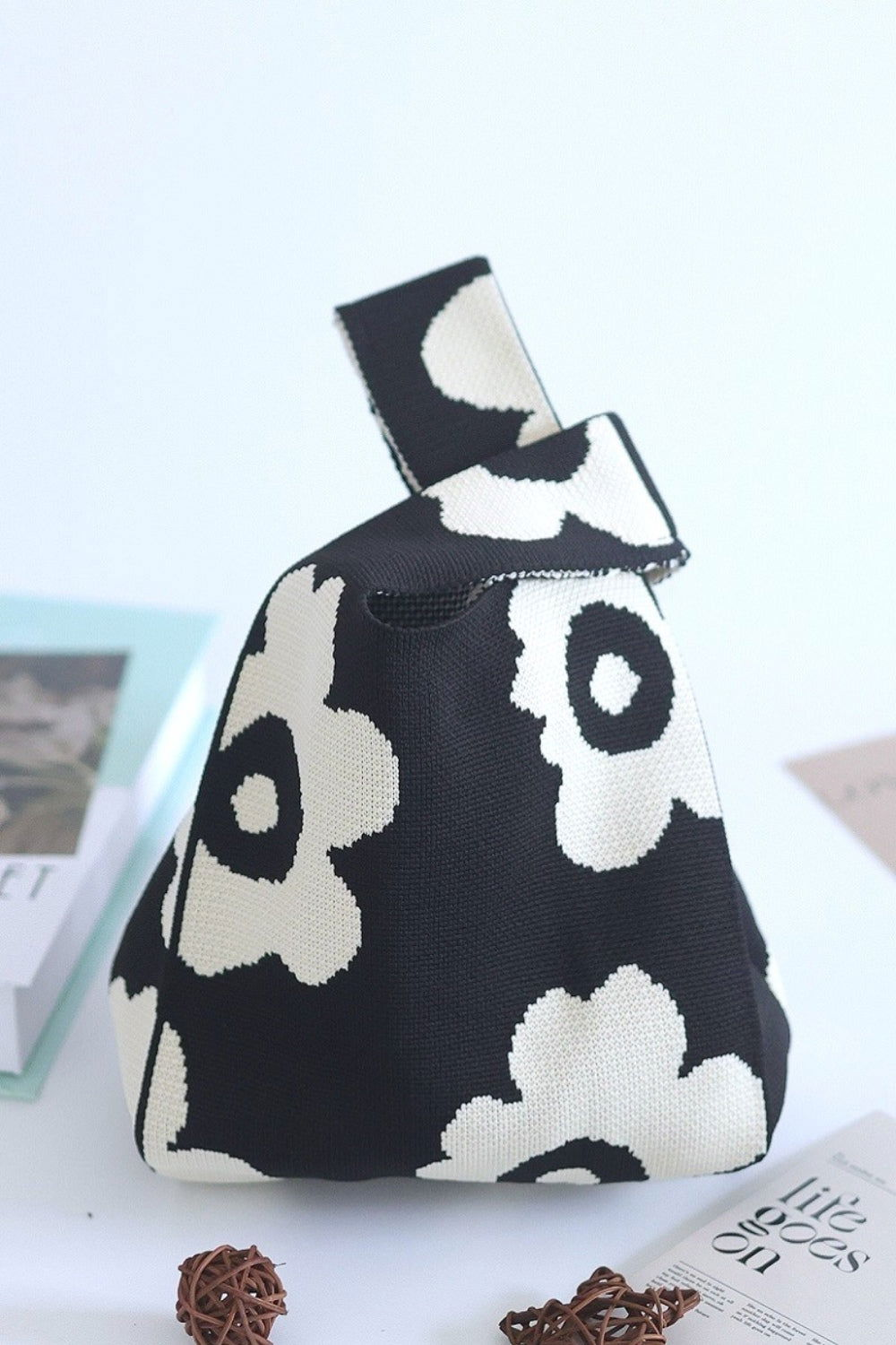 Zenana Flower Eco-Friendly Knitted Handbag - us.meeeshop