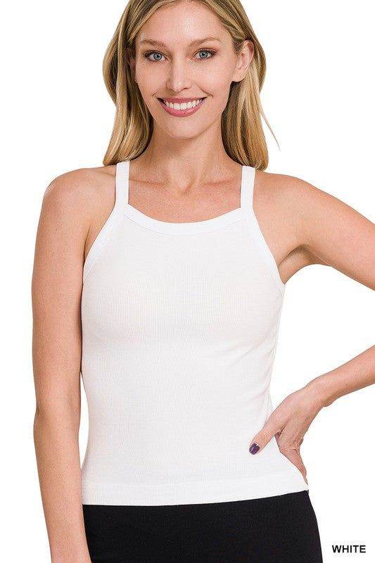 Zenana Ribbed Soft Rayon Cami - us.meeeshop