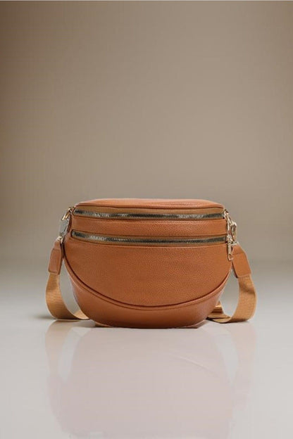 Zenana Vegan Leather Multi Pocket Crossbody Bag - us.meeeshop
