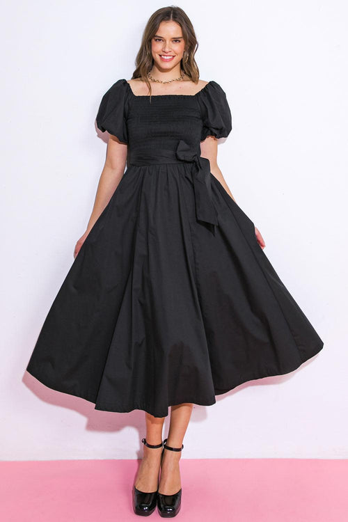 A Peaceful Place Woven Midi Dress FUCHSIA view 2 (dress) - quiet place dress, peaceful places to visit, - shop at us.meeeshop