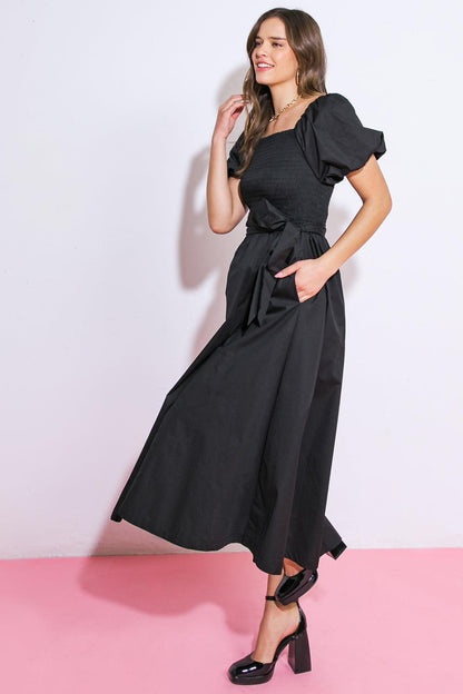 A Peaceful Place Woven Midi Dress view 10 - Quiet Place Dress