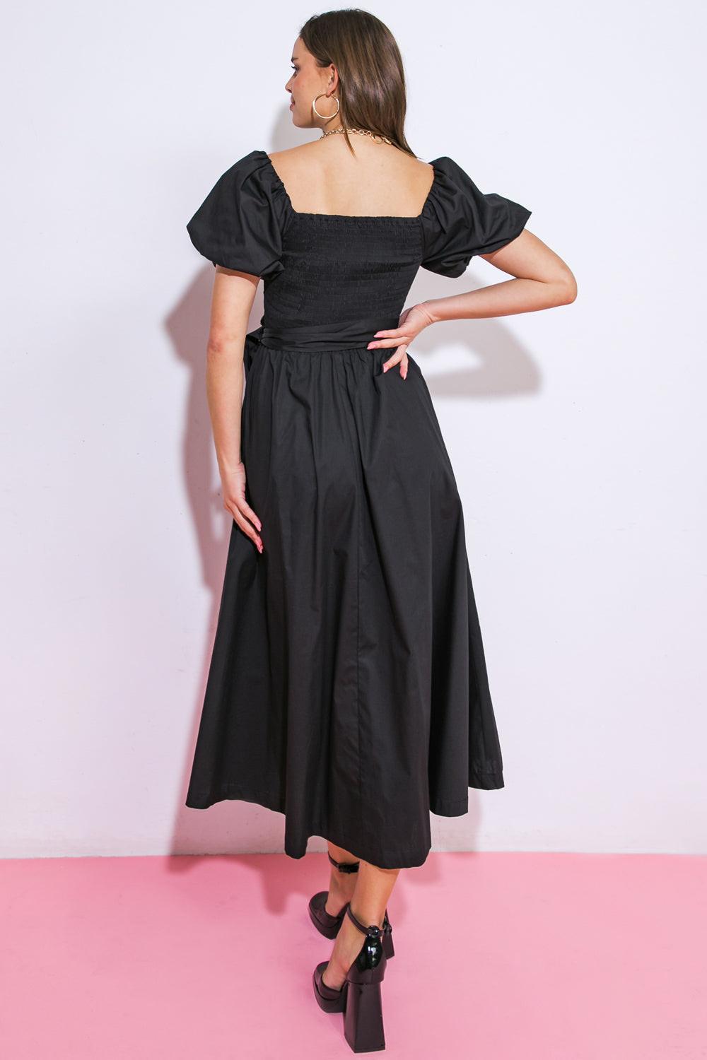 A Peaceful Place Woven Midi Dress view 7 - Quiet Place Dress