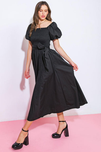 A Peaceful Place Woven Midi Dress view 9 - Quiet Place Dress