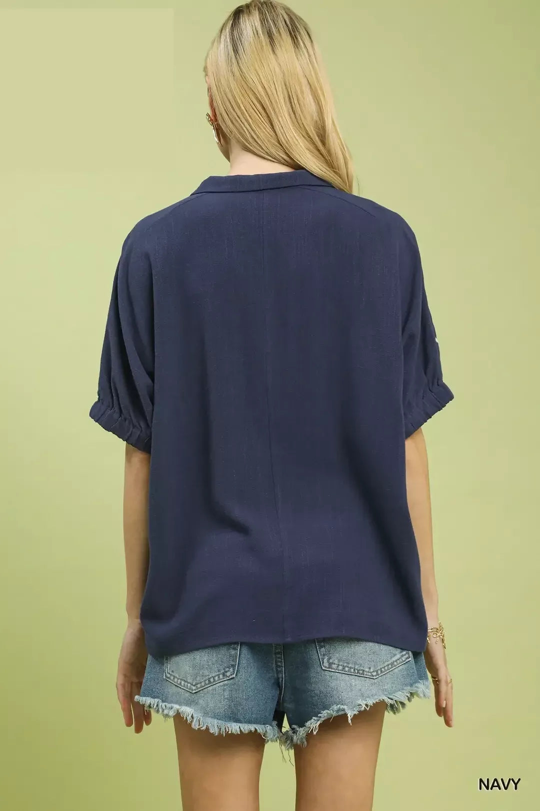 umgee floral embroidered Umgee Floral Embroidered Sleeve Blouse view 3 (top) - shop at us.meeeshop