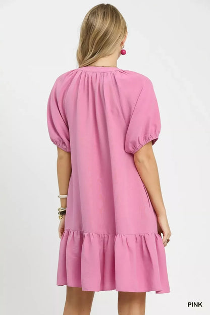 umgee embroidered floral Umgee Embroidered Floral Babydoll Dress view 3 (dress) - shop at us.meeeshop