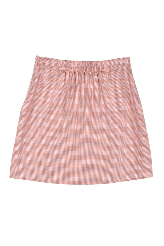 Lilou SL pattern crop top & skirt set | us.meeeshop
