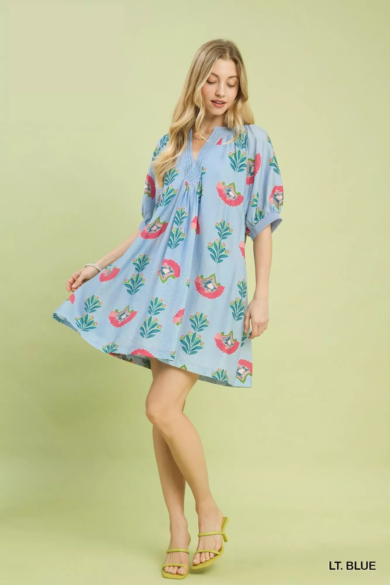umgee abstract print Umgee Abstract Print Mini Dress view 4 (dress) - shop at us.meeeshop
