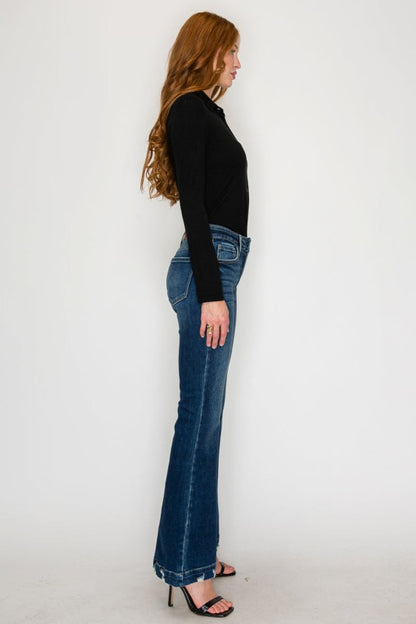 Mia Mid-Rise Super Flare Jeans | view 3 | Artemis Vintage | us.meeeshop