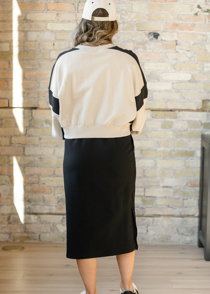 Abbie Mesh Detail Knit Midi Skirt in Black view 4 - Fall Wardrobe Essential - What To Wear With A Mesh Skirt (dress)