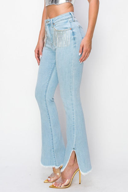 Adalynn plus High Rise Boot Cut Jeans view 5 - High-Waisted - Jeans Boot (bottom)