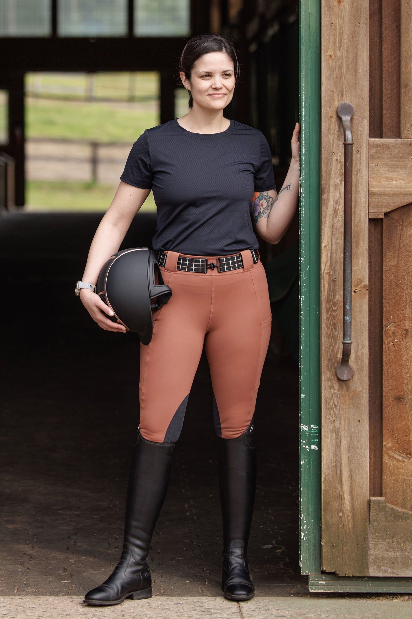 Adler Breech in Black view 7 - Botori Adler Breeches (bottom)