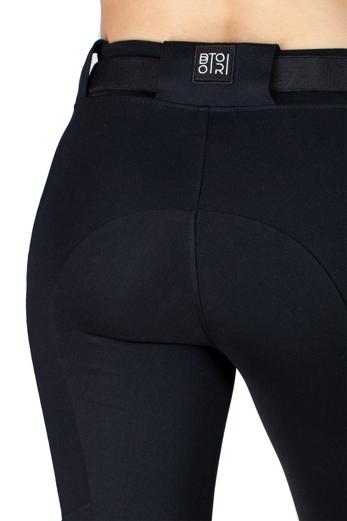 Adler Breech in Black view 8 - Botori Adler Breeches (bottom)