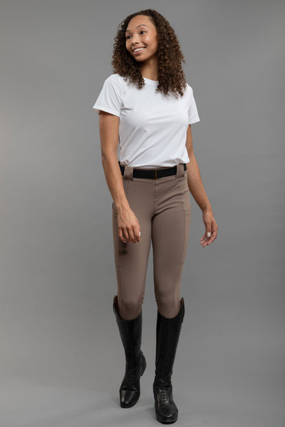 Adler Breech - Petite in Taupe view 3 - Petite Breeches (bottom)