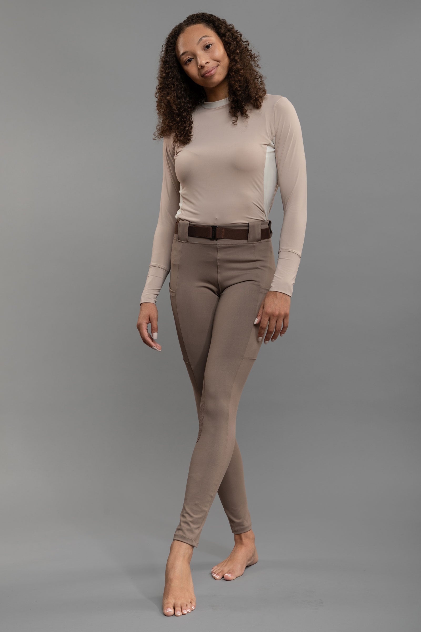 Adler Breech - Petite in Taupe view 4 - Petite Breeches (bottom)