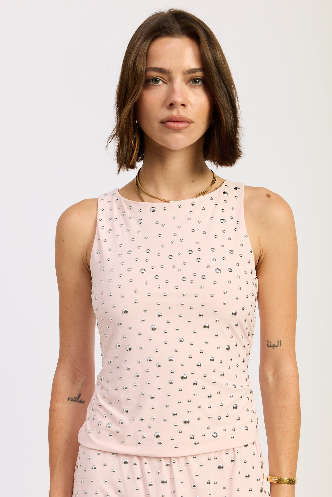 Aerith Tank Top in Baby Pink - Aerie Tank Tops Ribbed