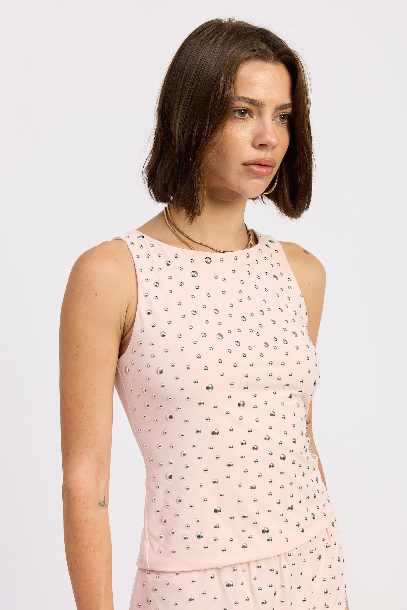 Aerith Tank Top in Baby Pink view 2 - Aerie Tank Tops Ribbed