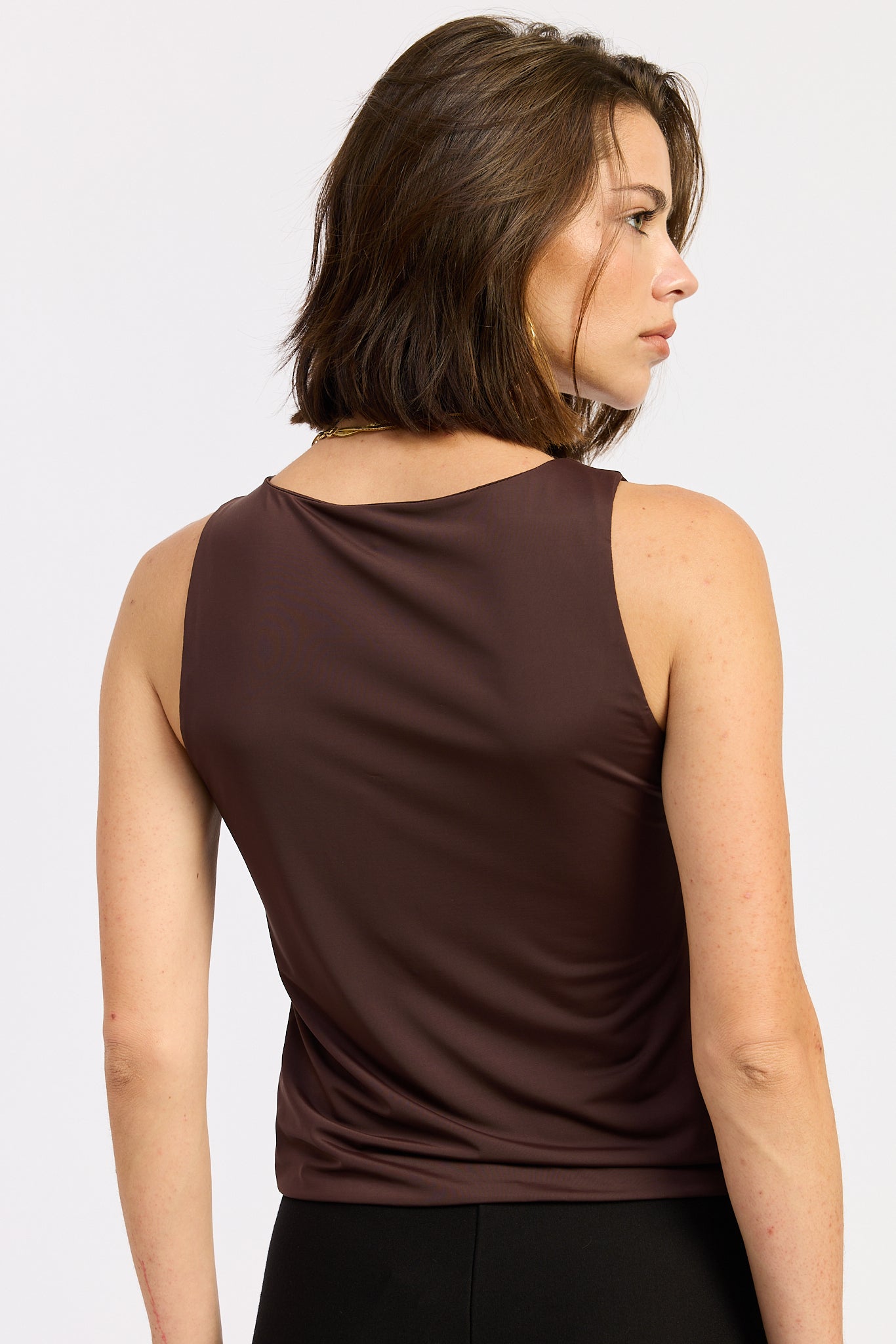 Aerith Tank Top in Expresso view 6 - Aerie Tank Tops Ribbed