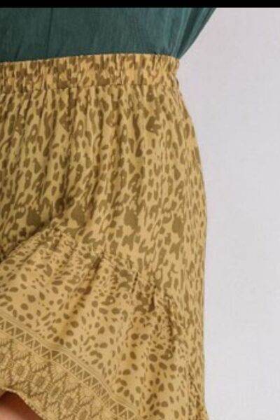 Umgee | Animal Border Print High Low Skirt Plus Size - us.meeeshop