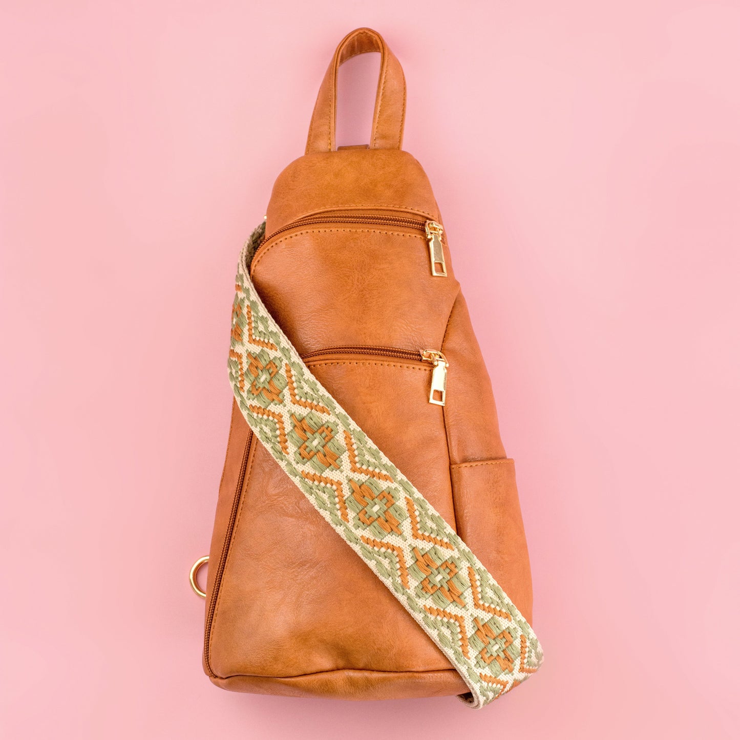 Aili's Corner Evie Vegan Leather Crossbody Sling Bag view 15 - Bag Crossbody