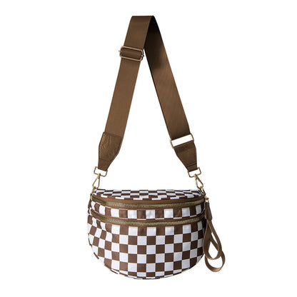 Aili's Corner Frankie Oversize Double Zip Print Crescent Sling view 18 (bag)