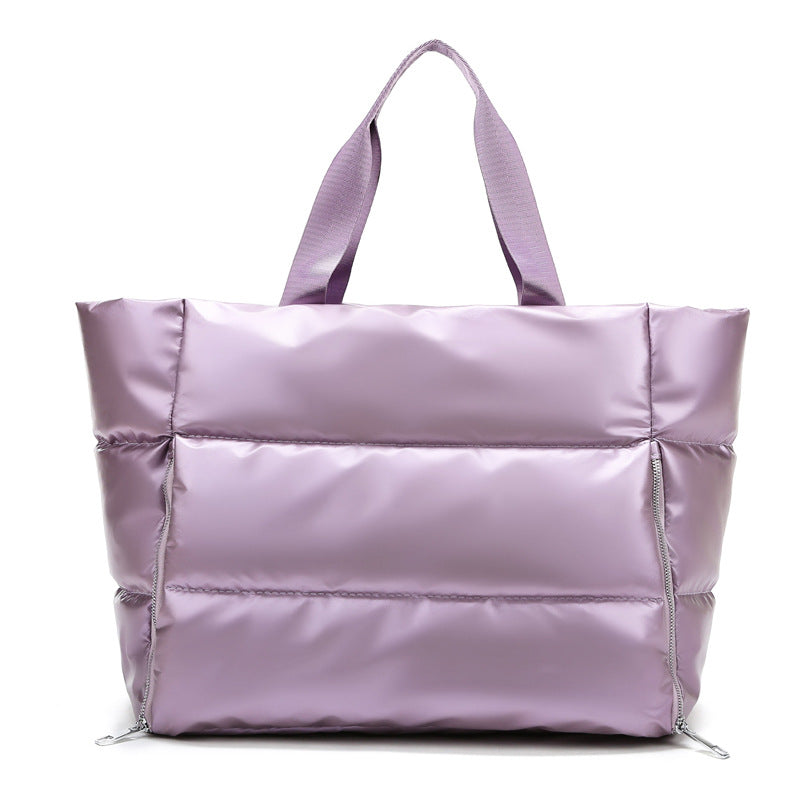 Aili's Corner Metallic Puffer Tote view 20 (bag)