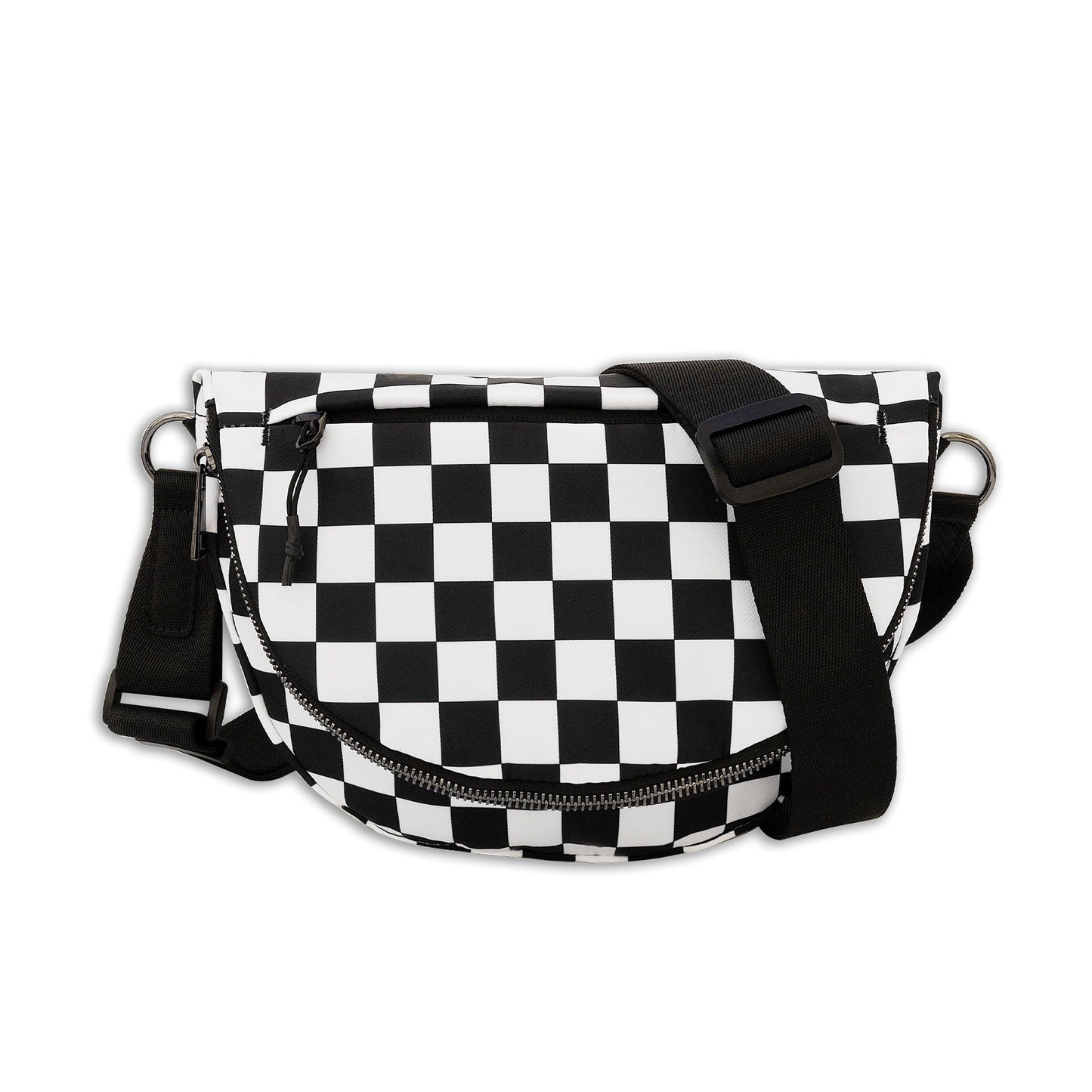 Aili's Corner Olivia Nylon Check Foldover Crossbody view 15 (bag)