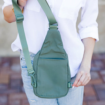 Aili's Corner Pippa Reversible Nylon Sling Bag view 10