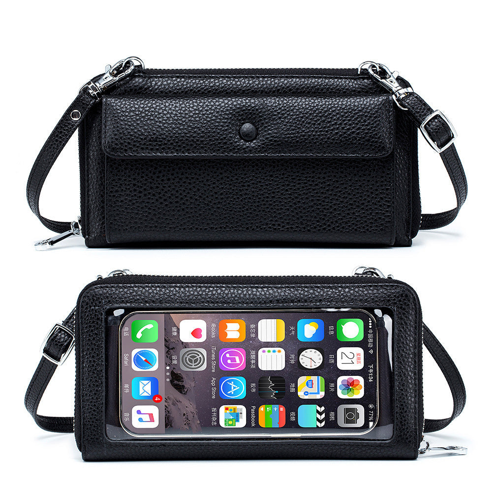 Aili's Corner Ryann Genuine Leather Phone Wallet Crossbody Handbag view 12