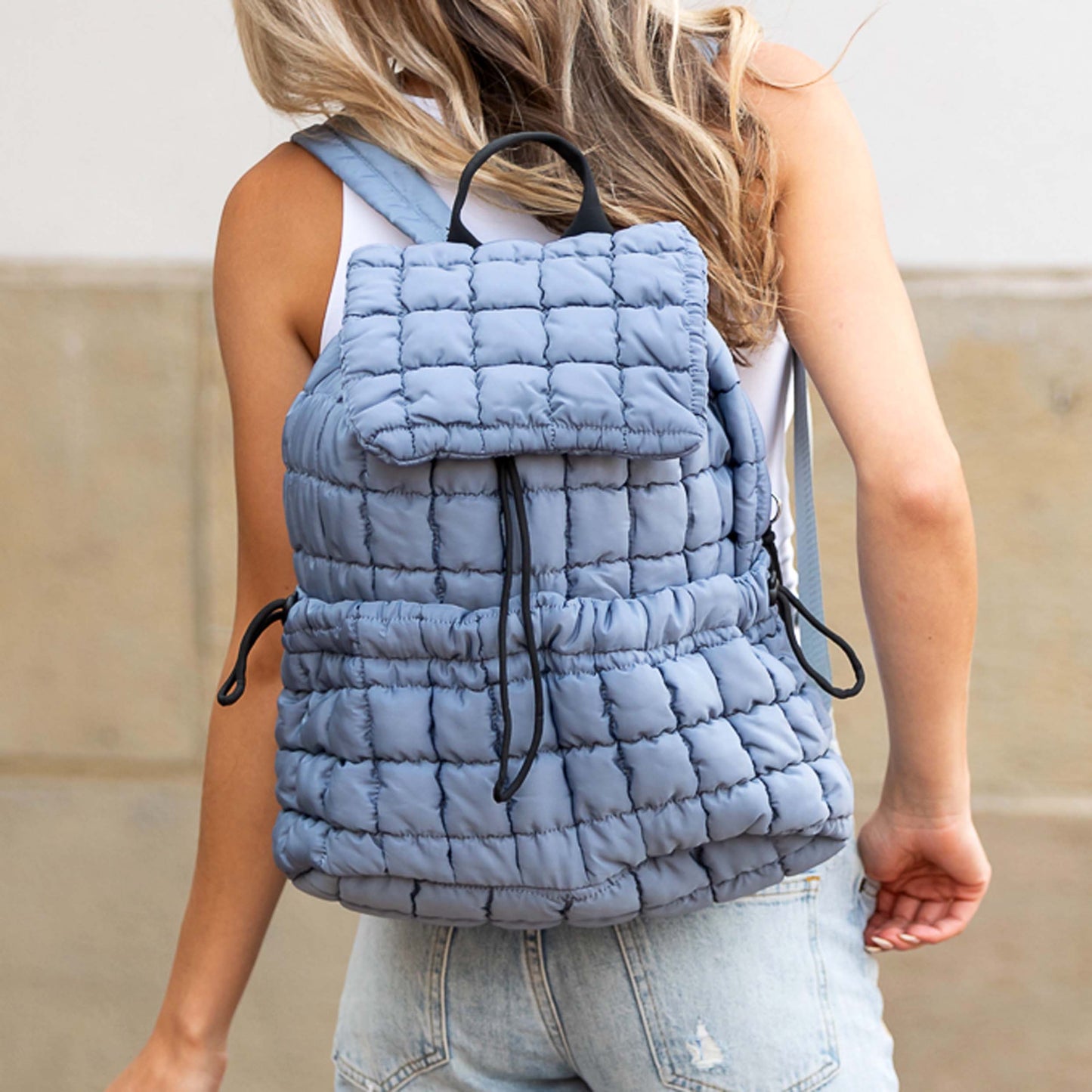Aili's Corner Stevie Quilted Puffer Backpack view 9 (bag)