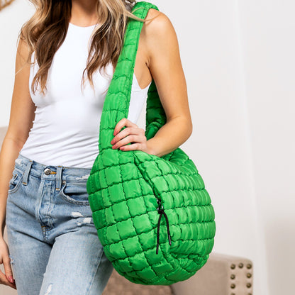 Aili's Corner Taylor Quilted Puffer Tote view 11 - Bella Taylor Quilted Tote (bag)
