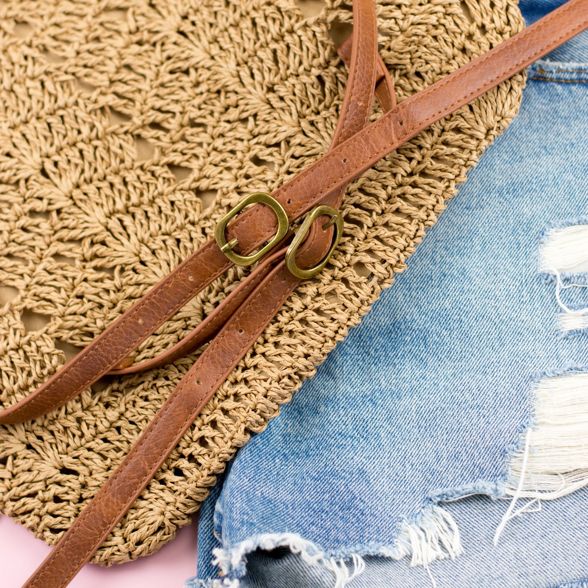 Aili's Corner Woven Straw Backpack view 9 - Woven Straw Backpack Purse (bag)