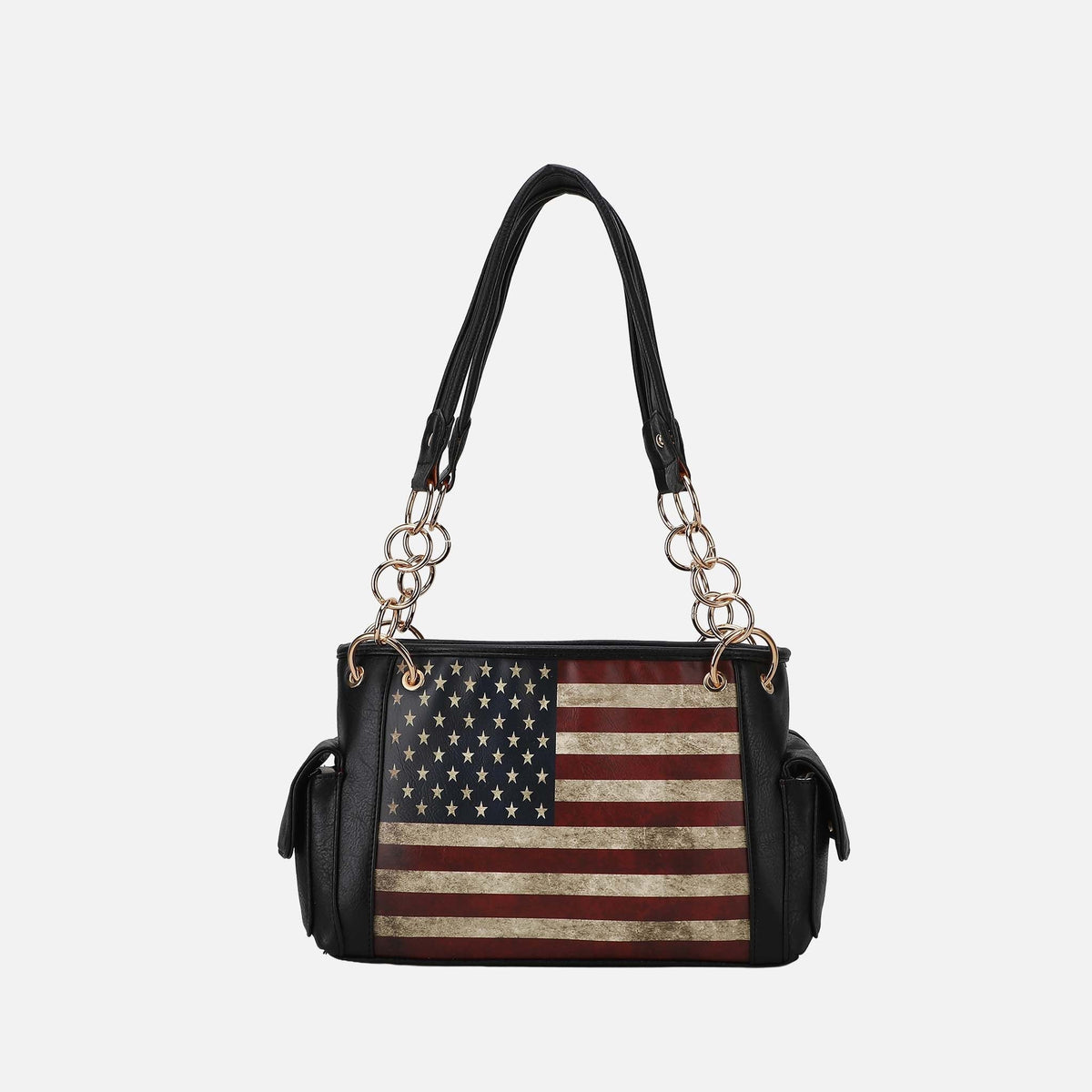 Alaina Printed Flag Shoulder Bag view 12