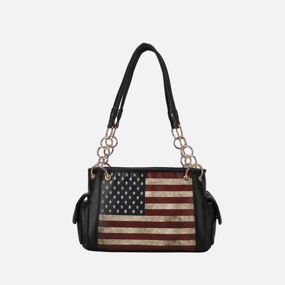 Alaina Printed Flag Shoulder Bag view 12