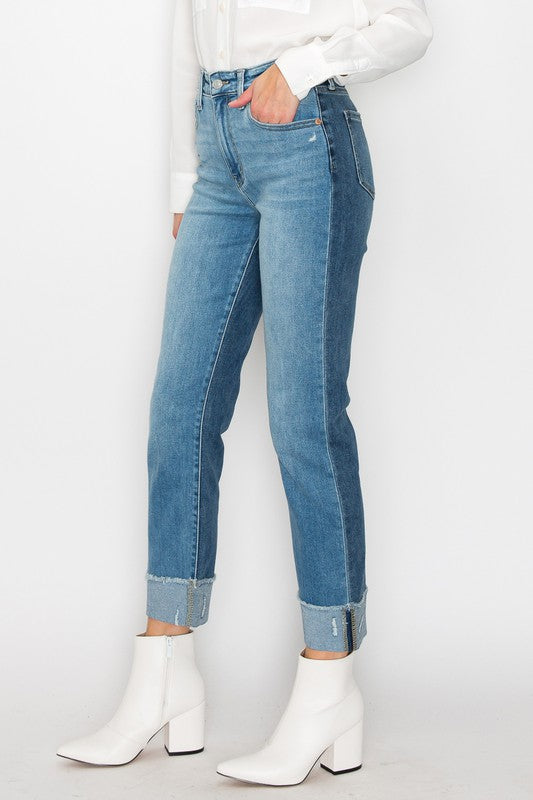 Alexandra High Rise Straight Jeans (reg & Plus) in 11 (29) view 5 - High-Waisted - Plus Jeans (bottom)