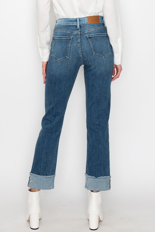 Alexandra High Rise Straight Jeans (reg & Plus) in 13 (30) view 6 - High-Waisted - Plus Jeans (bottom)