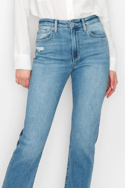 Alexandra High Rise Straight Jeans (reg & Plus) in P-16 view 7 - High-Waisted - Plus Jeans (bottom)