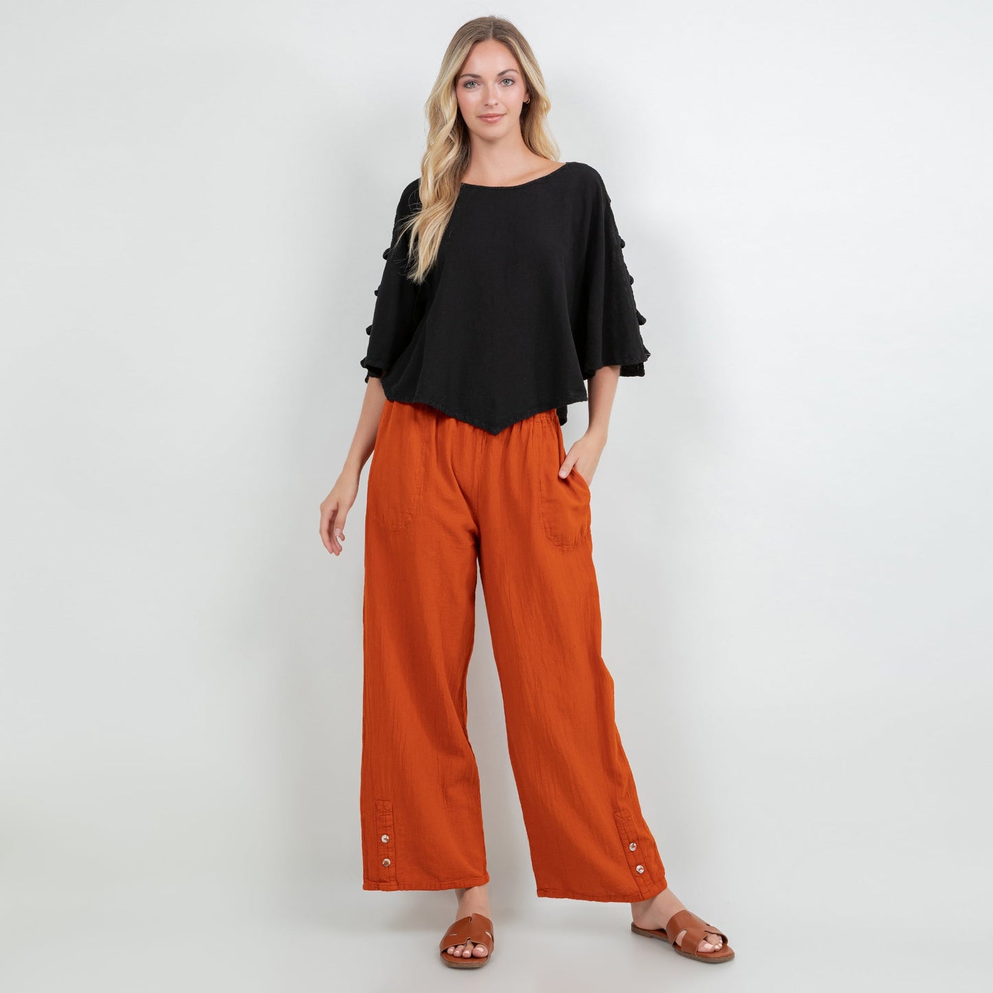 Alexis Pants 100% Cotton Gauze view 25 (bottom)