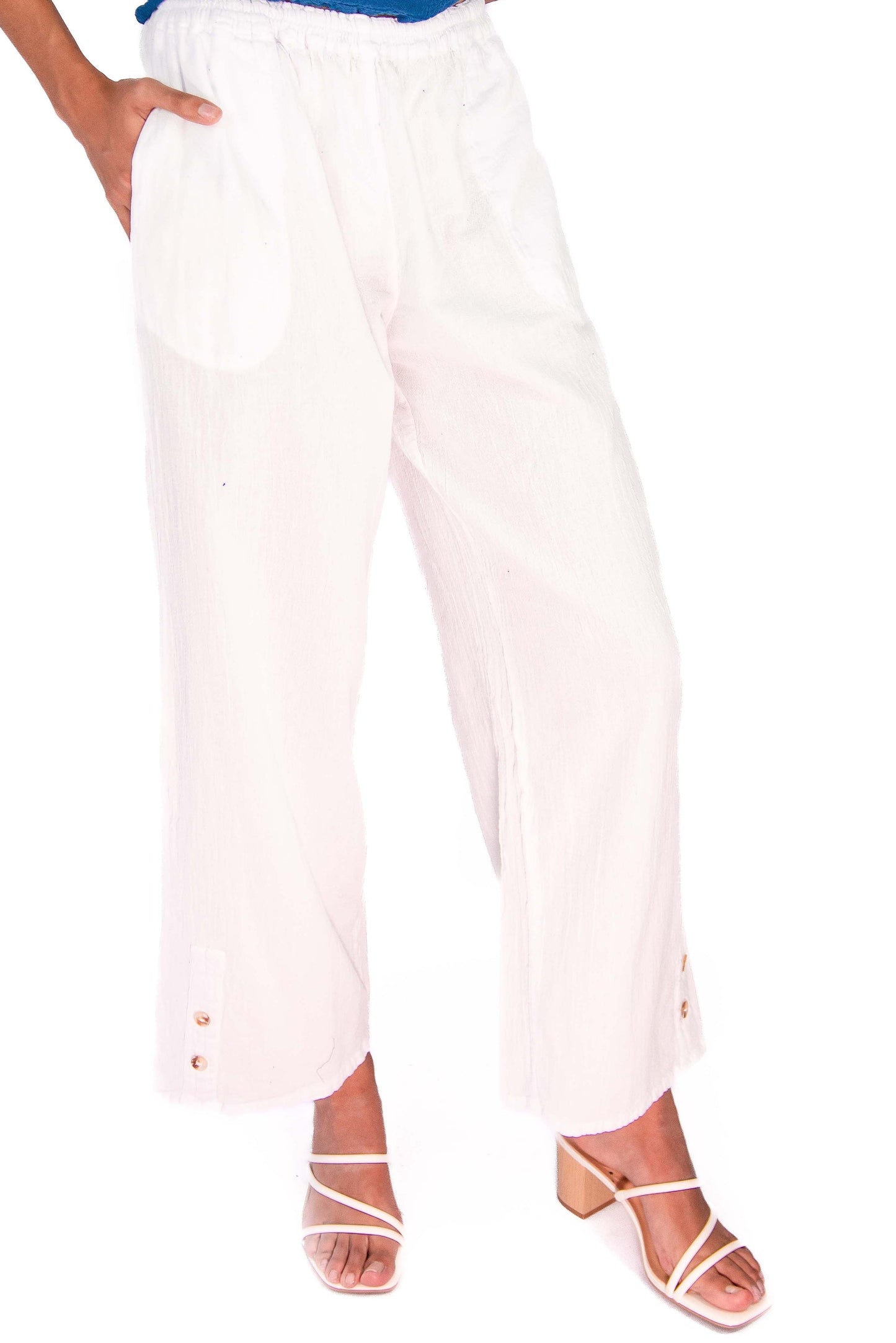 Alexis Pants 100% Cotton Gauze view 32 (bottom)