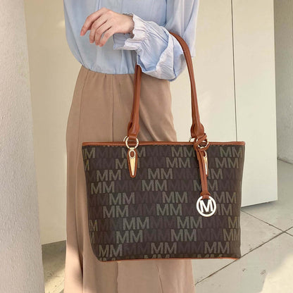 Alexy Signature Tote Bag and Set in Black view 2 (one-piece)