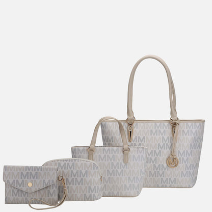 Alexy Signature Tote Bag and Set in Burgundy view 4 (one-piece)