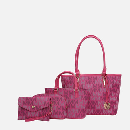 Alexy Signature Tote Bag and Set in Tan view 7 (one-piece)