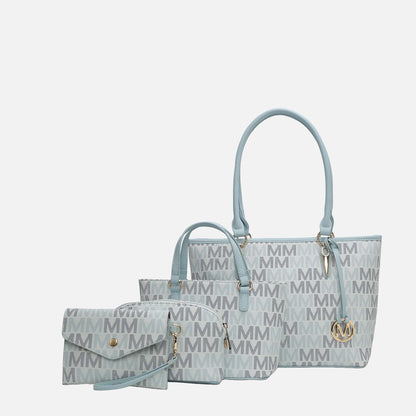 Alexy Signature Tote Bag and Set in White view 6 (one-piece)