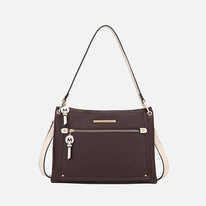 Aliyah Shoulder Bag in Olive view 8 - Aaliyah Shoulder Bag