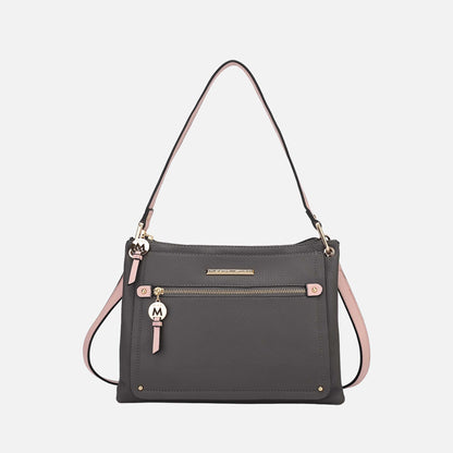 Aliyah Shoulder Bag in Wine view 9 - Aaliyah Shoulder Bag