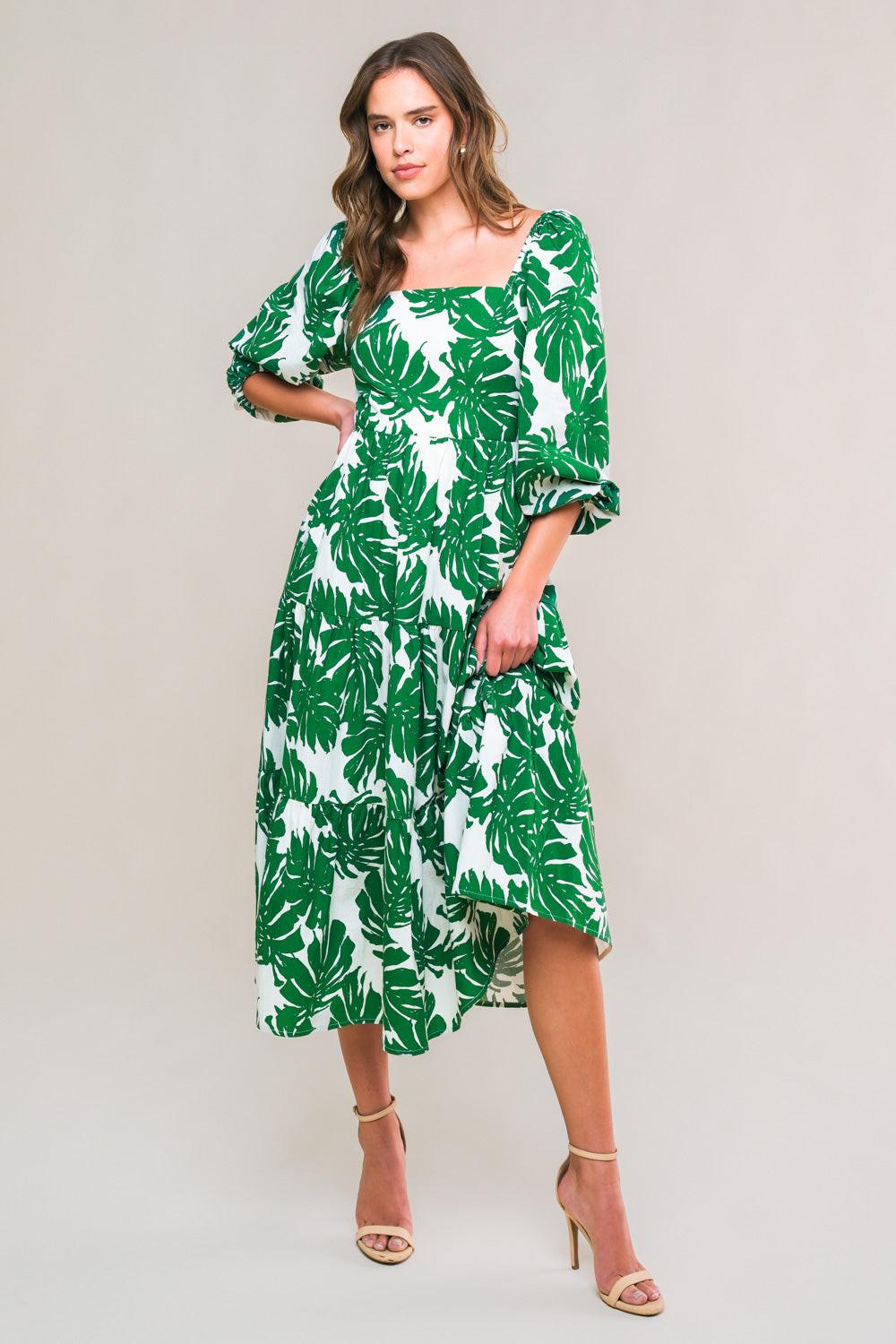 All the Drama Woven Midi Dress in IVORY RUST view 10