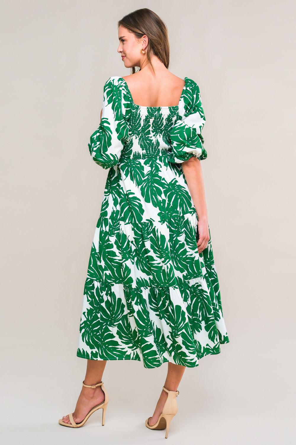 All the Drama Woven Midi Dress in IVORY RUST view 7