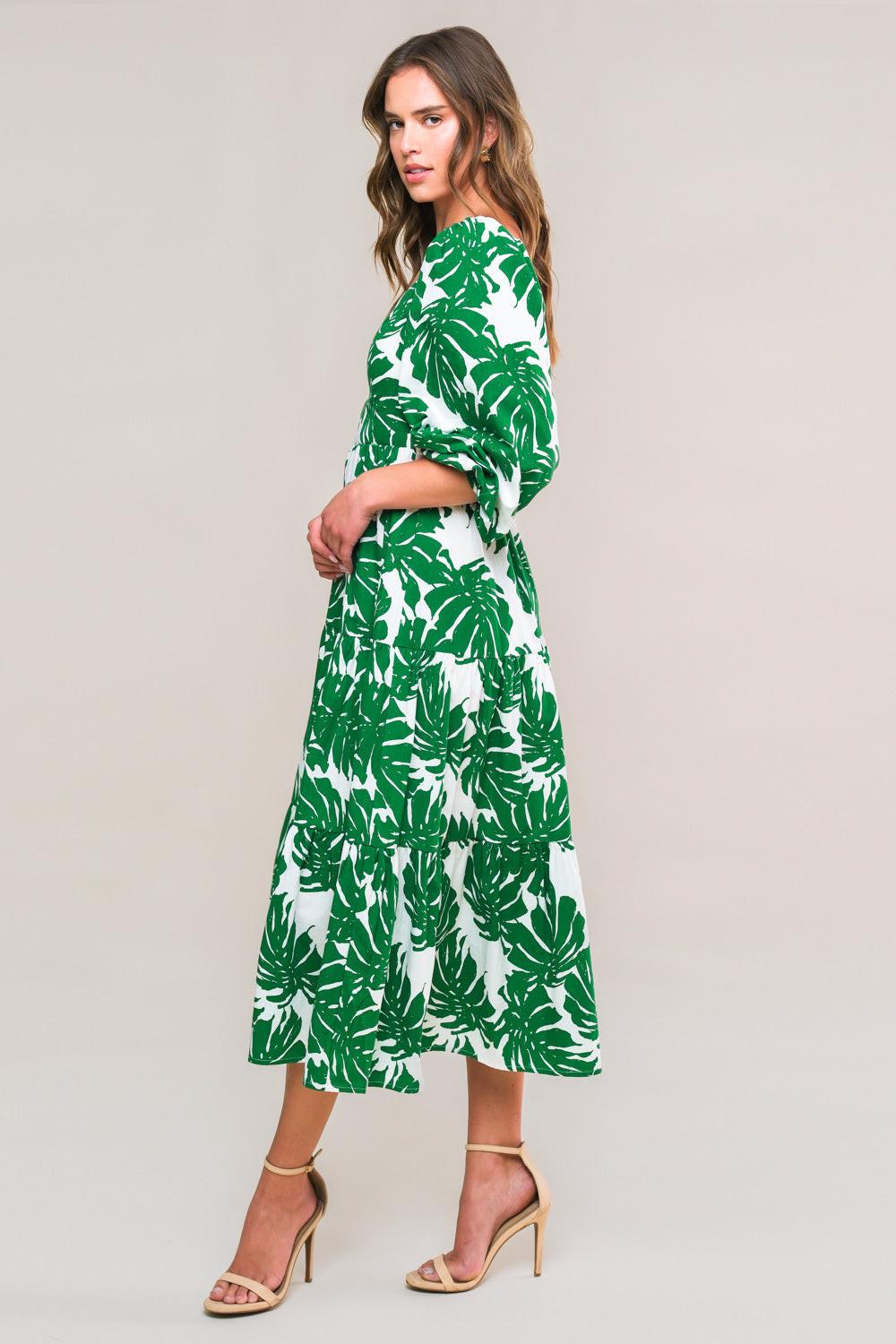 All the Drama Woven Midi Dress in IVORY RUST view 8