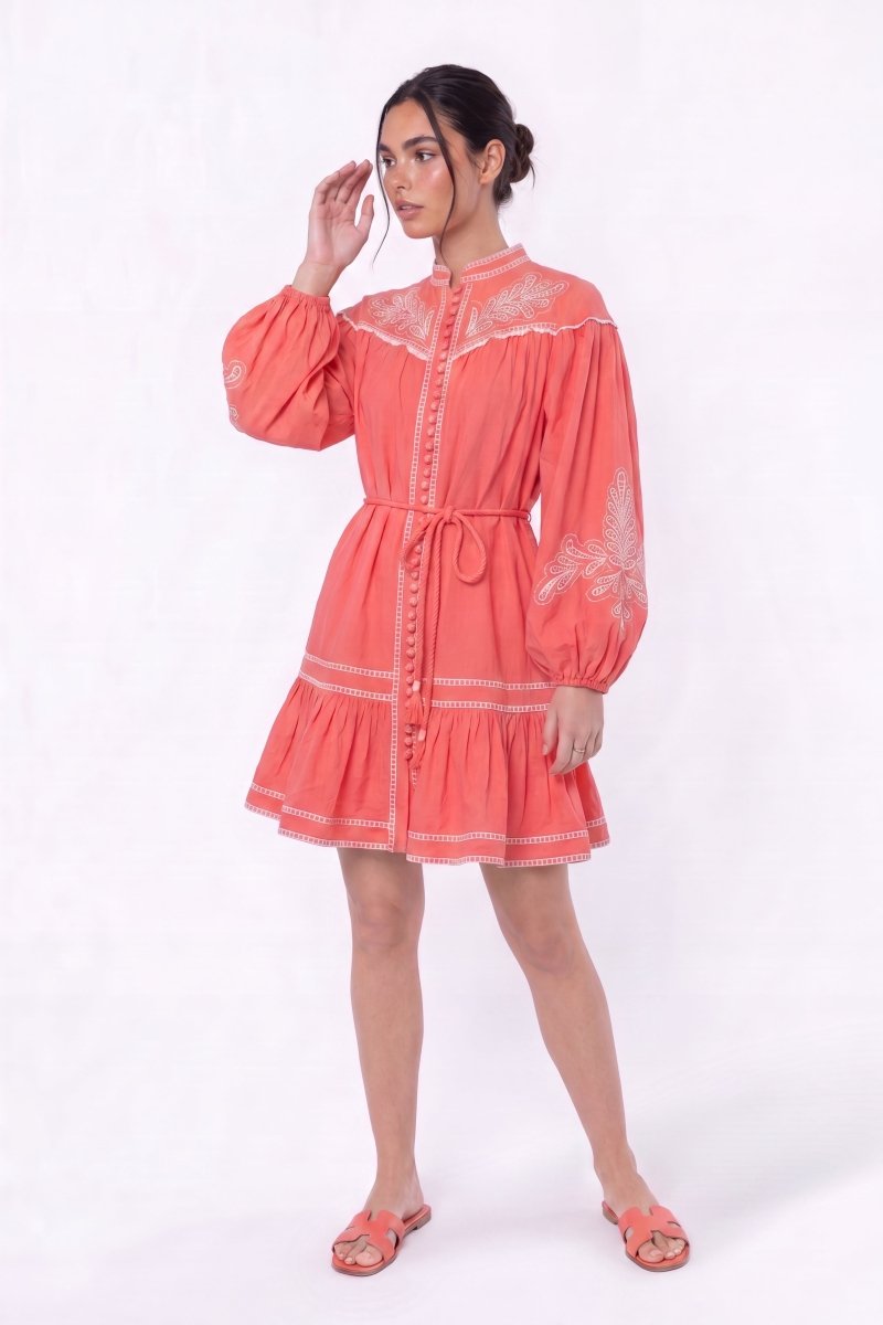 Allison Dress (pink White) M view 3 (dress) - allyson pink dress, allison harvard pink dress, allison k - shop at us.meeeshop