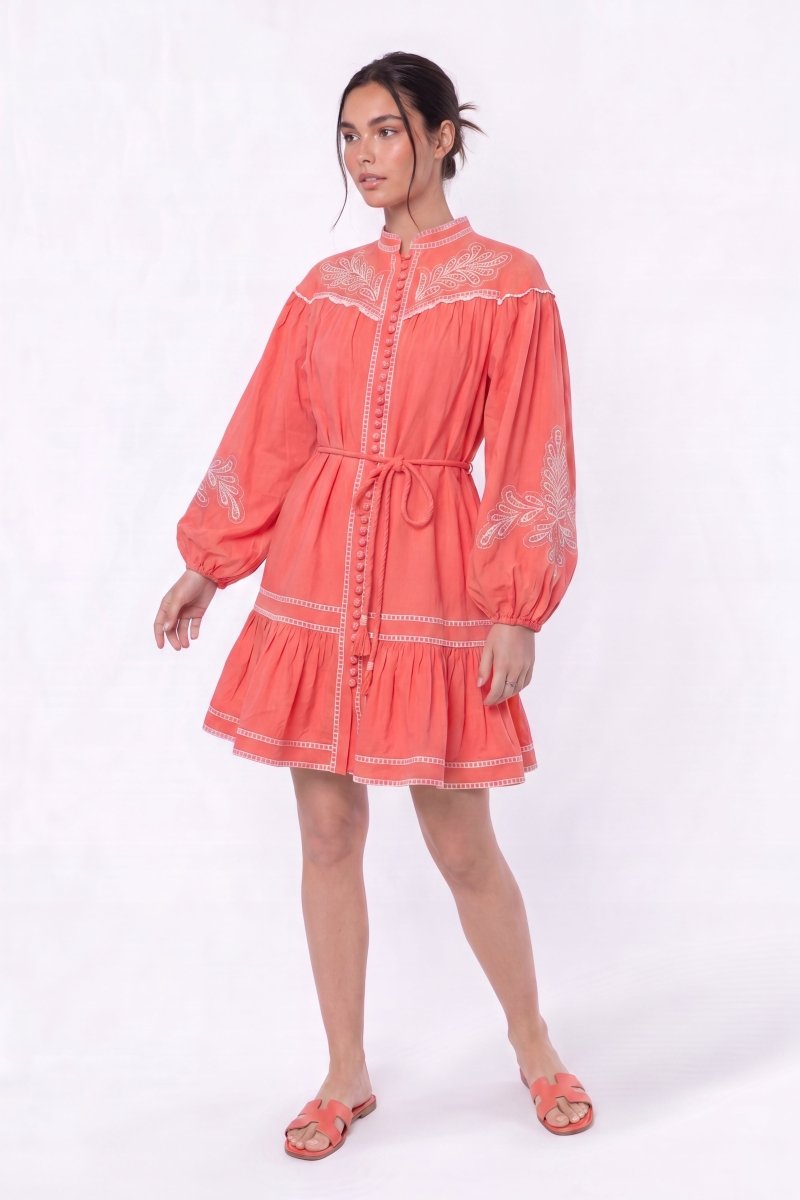 Allison Dress (pink White) S view 2 (dress) - allyson pink dress, allison harvard pink dress, allison k - shop at us.meeeshop