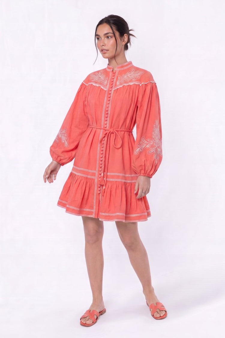 Allison Dress (pink White) S view 2 (dress) - allyson pink dress, allison harvard pink dress, allison k - shop at us.meeeshop